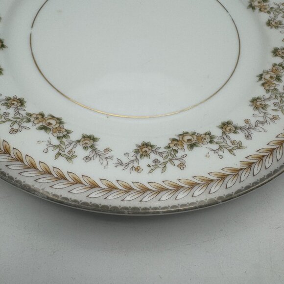 Noritake China Shelburne 5316 Floral Gold Embellished 7.5 Inch Bread Dessert Pla - Picture 2 of 4